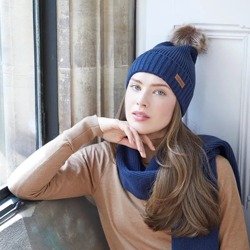 Ridgeline Baltic Hat and Scarf Set in Tarn-6
