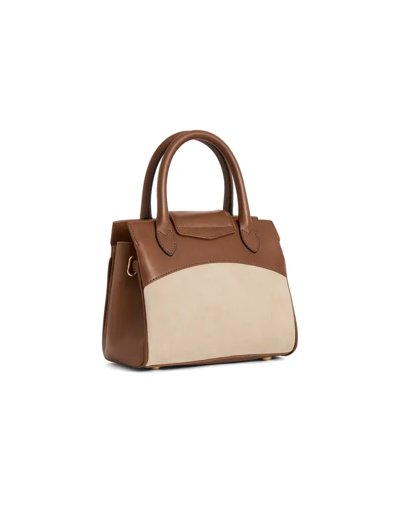 Fairfax and Favor Mini Windsor Handbag in Tan/Stone Leather-2