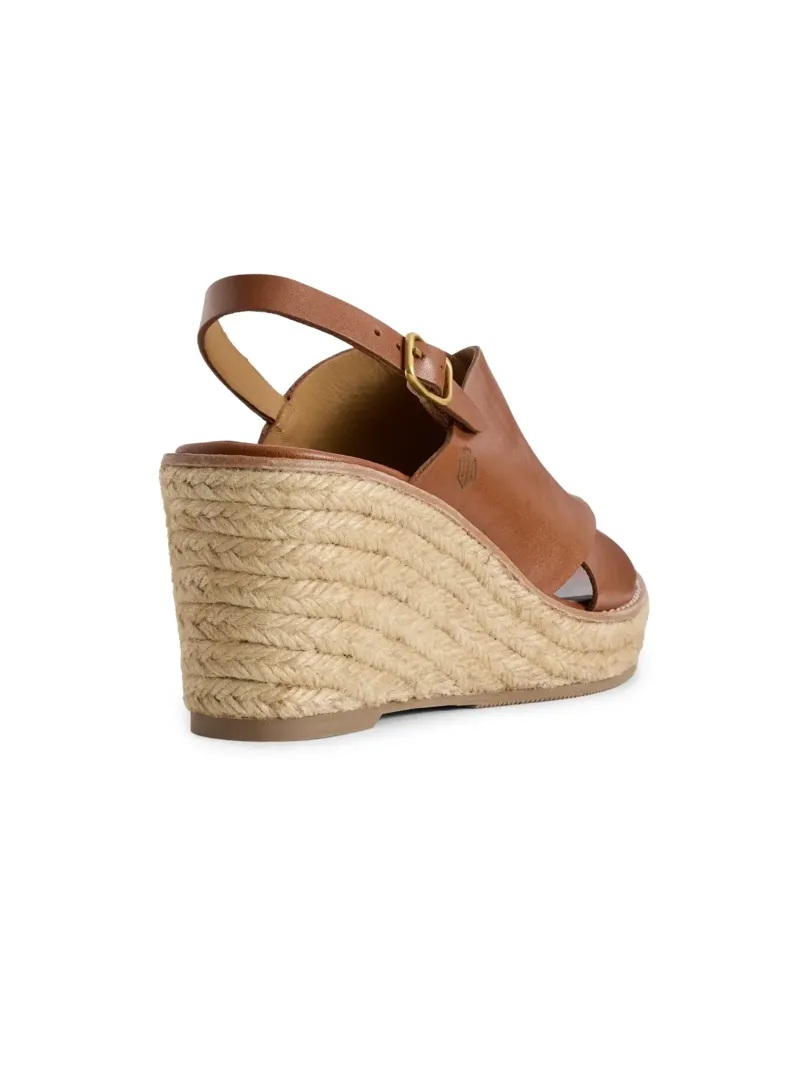 Fairfax and Favor Morella Wedge Leather in Tan-3