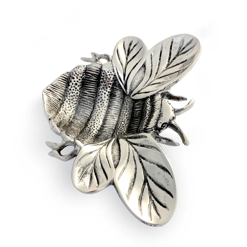 Culinary Concepts Small Bee Dish Silver Finish