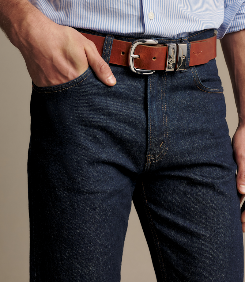 RM Williams Drover Belt in Tan-4