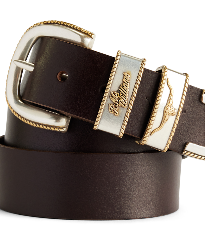 RM Williams Rope Drover Belt in Chestnut-3