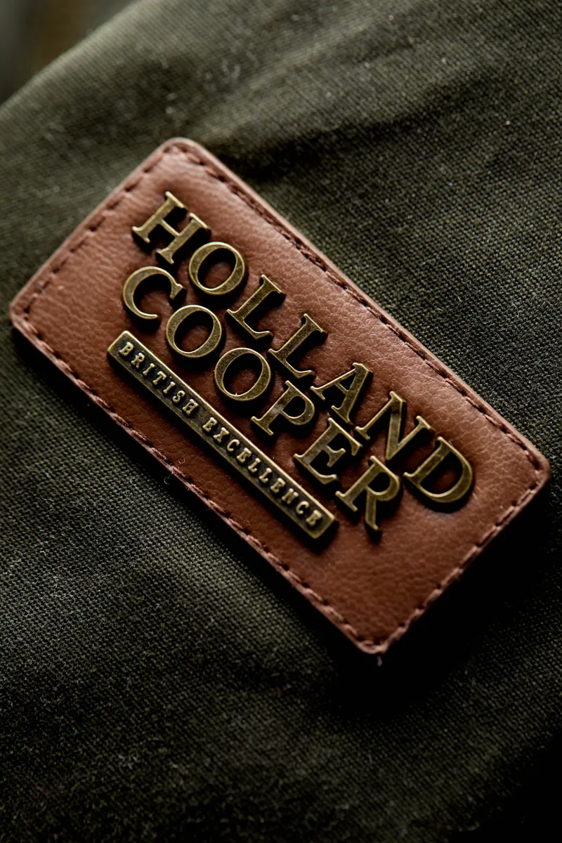 Holland Cooper Belted Wax Jacket Dark Olive-7