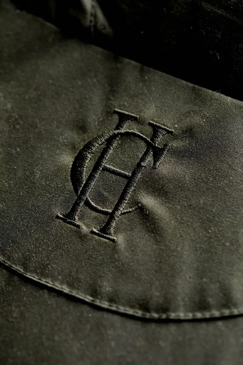 Holland Cooper Belted Wax Jacket Dark Olive-8