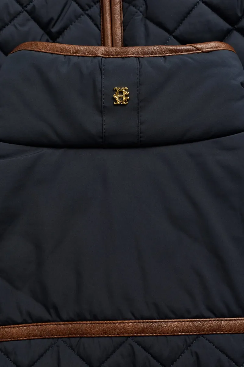 Holland Cooper Boughton Diamond Quilt Jacket in Ink Navy-9