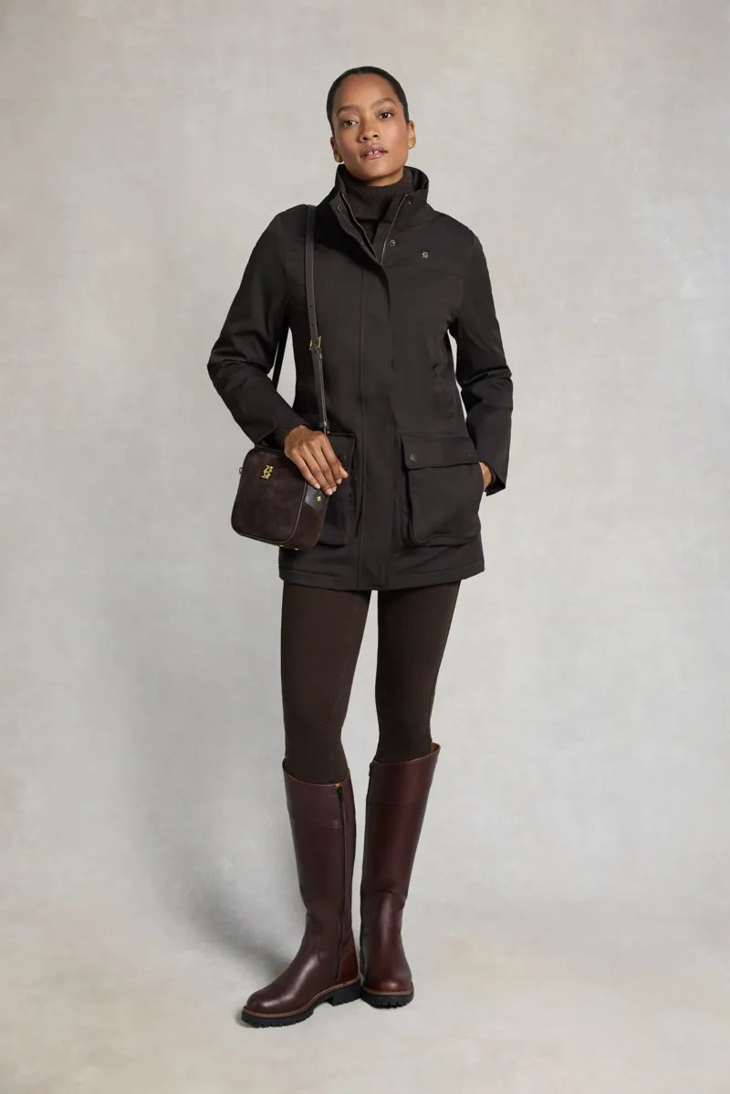 Holland Cooper Bramwell Waterproof Country Coat in Bournville-2