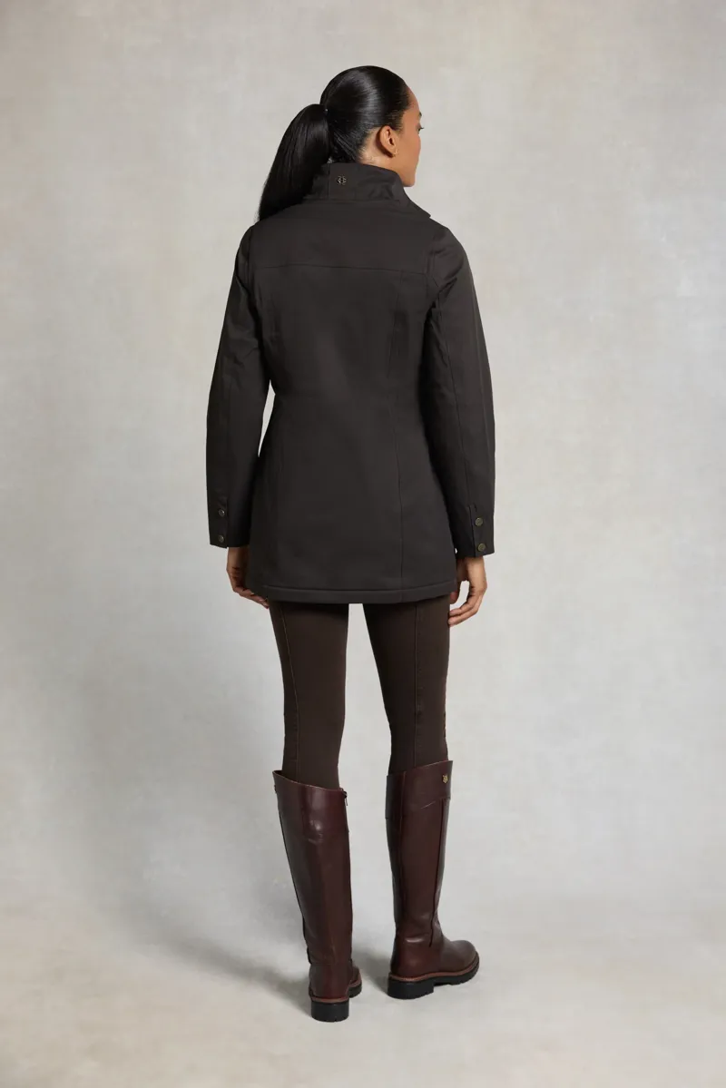Holland Cooper Bramwell Waterproof Country Coat in Bournville-3