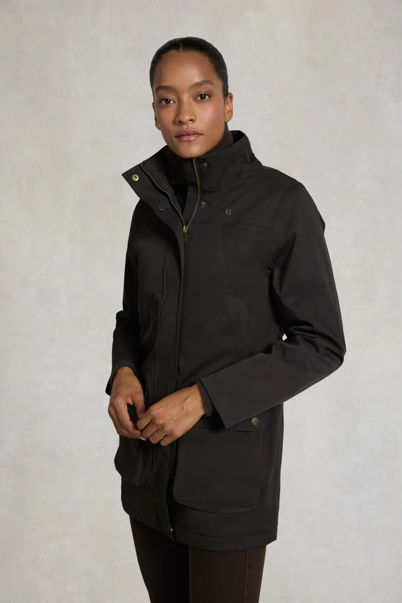 Holland Cooper Bramwell Waterproof Country Coat in Bournville-4