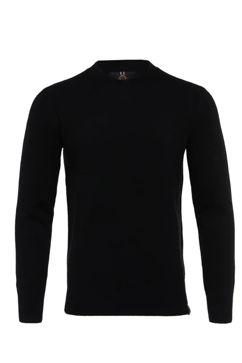 Holland Cooper Byron Crew Neck Knit Black