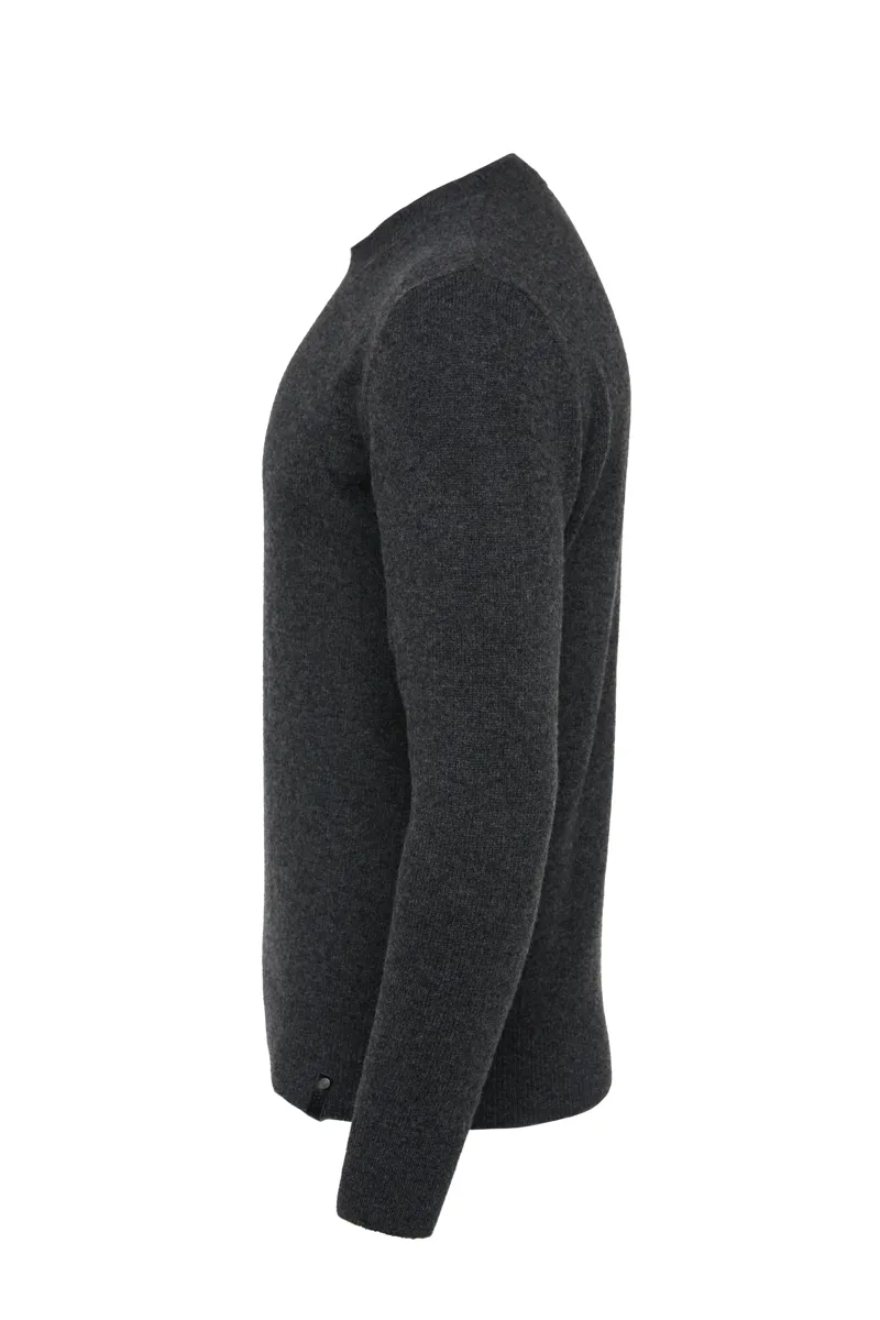 Holland Cooper Byron Crew Neck Knit Charcoal-8