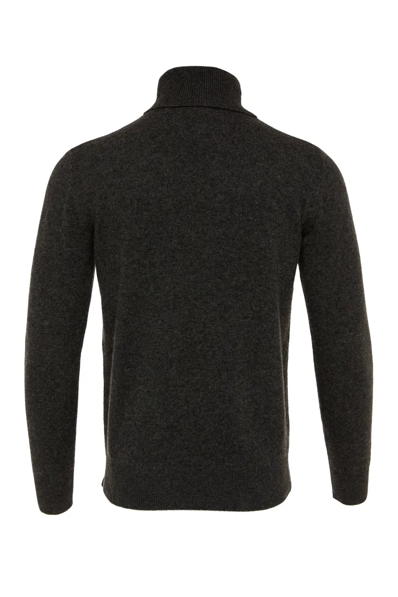 Holland Cooper Byron Roll Neck Knit Charcoal-6