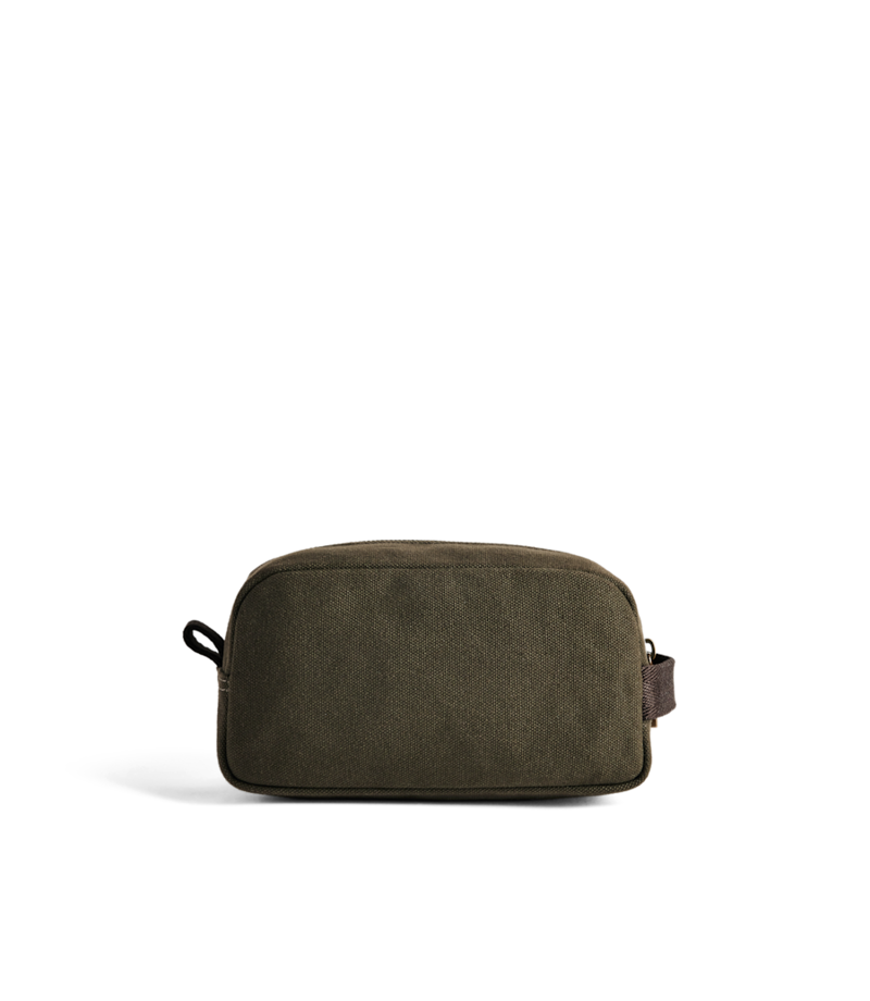 RM Williams Barrenjoey Toiletry Bag in Dark Khaki-2