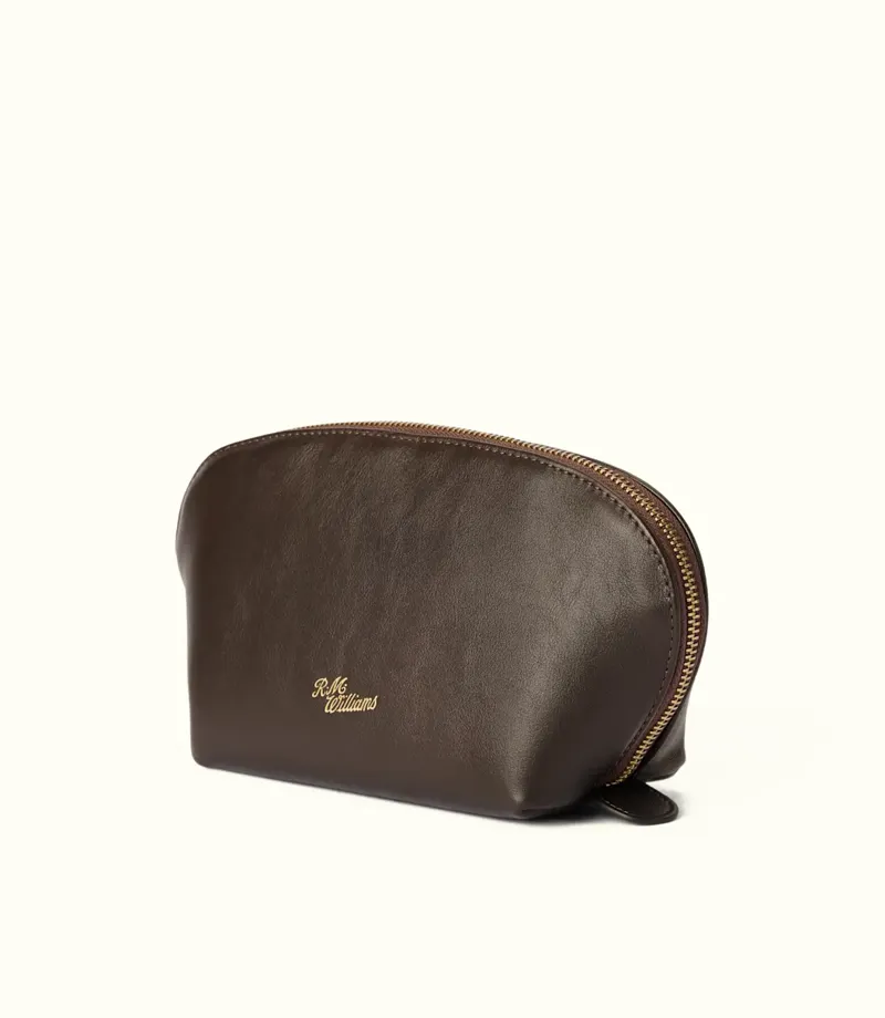 RM Williams Lucinda Cosmetic Case Dark Chocolate-1