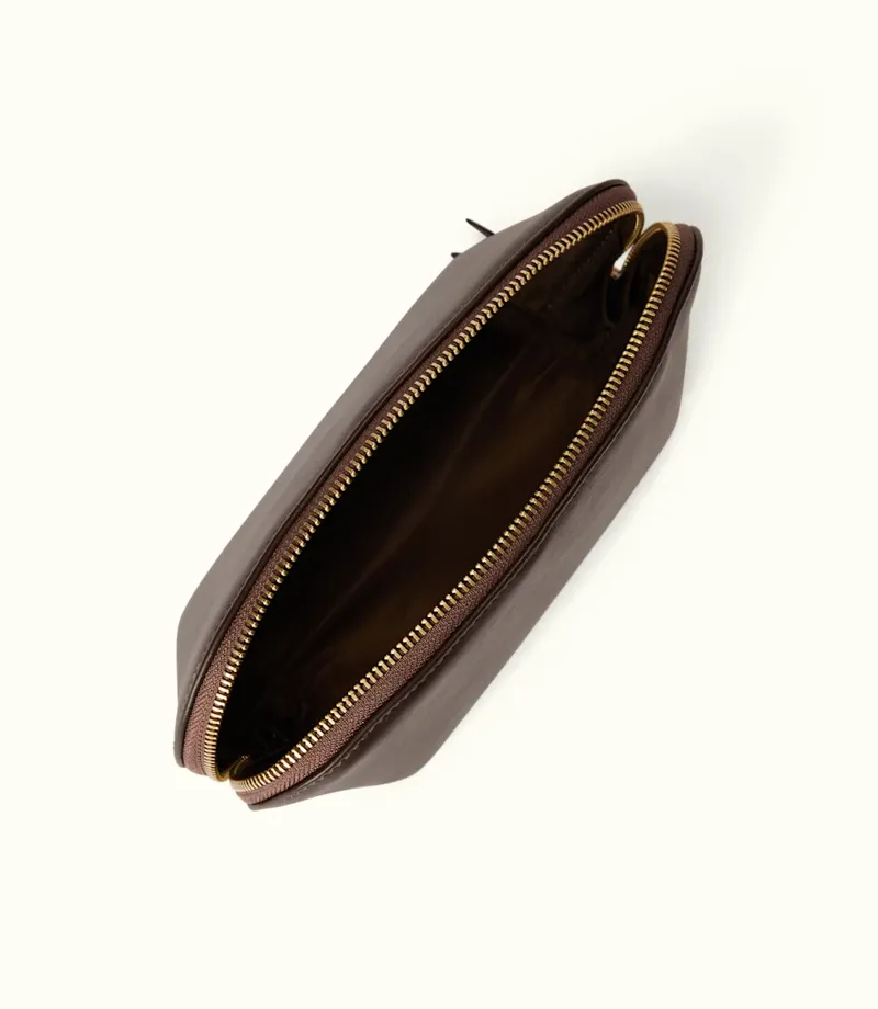 RM Williams Lucinda Cosmetic Case Dark Chocolate-3