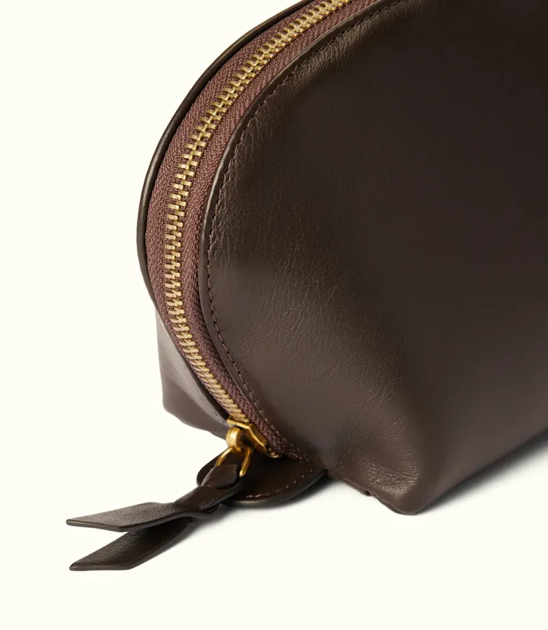 RM Williams Lucinda Cosmetic Case Dark Chocolate-4