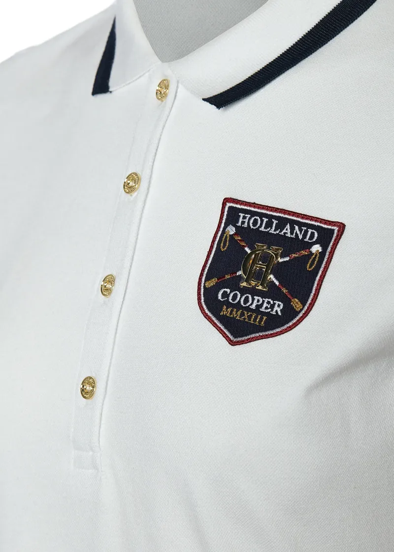 Holland Cooper Classic Polo Shirt White-1