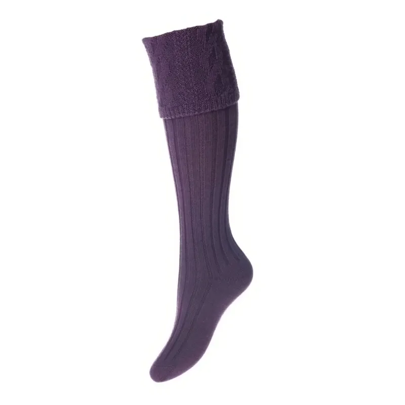 House of Cheviot Lady Glenmore Socks Thistle