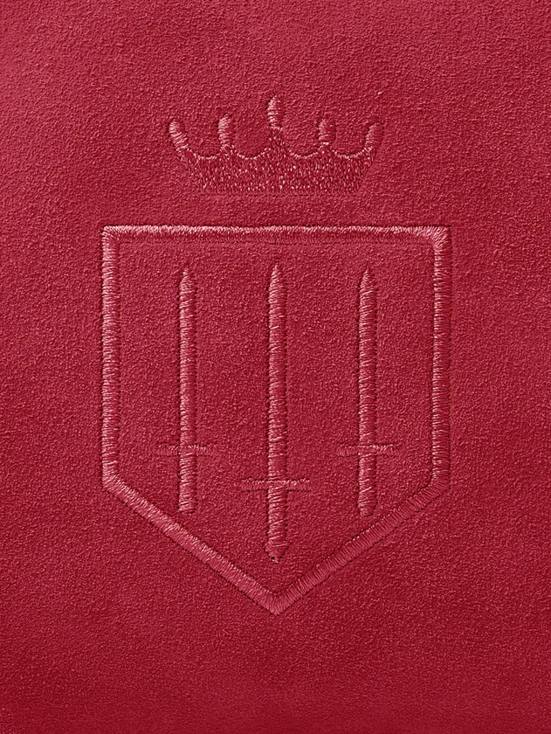 Fairfax and Favor Finsbury Cross Body Bag Cherry Suede-4