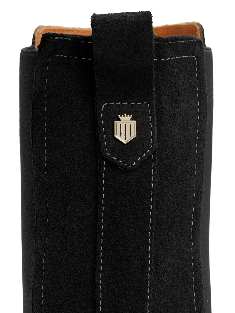 Fairfax and Favor Heeled Boudica Black Suede-3