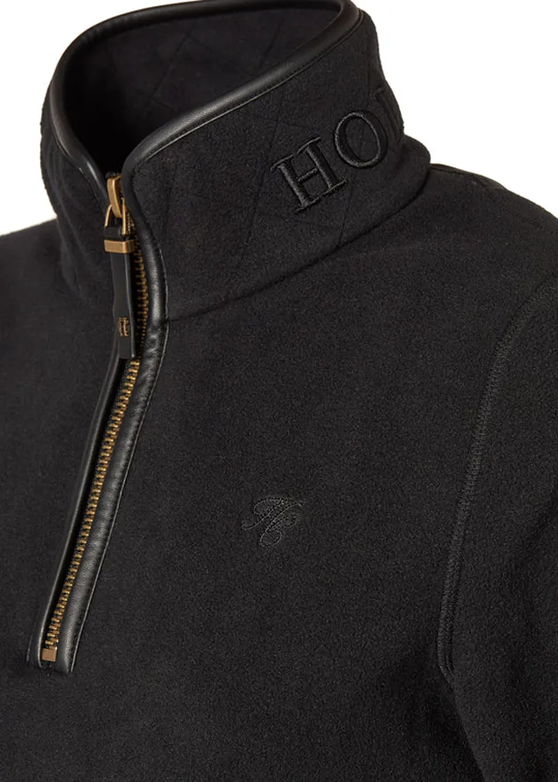 Holland Cooper Country Fleece Quarter Zip Black-7