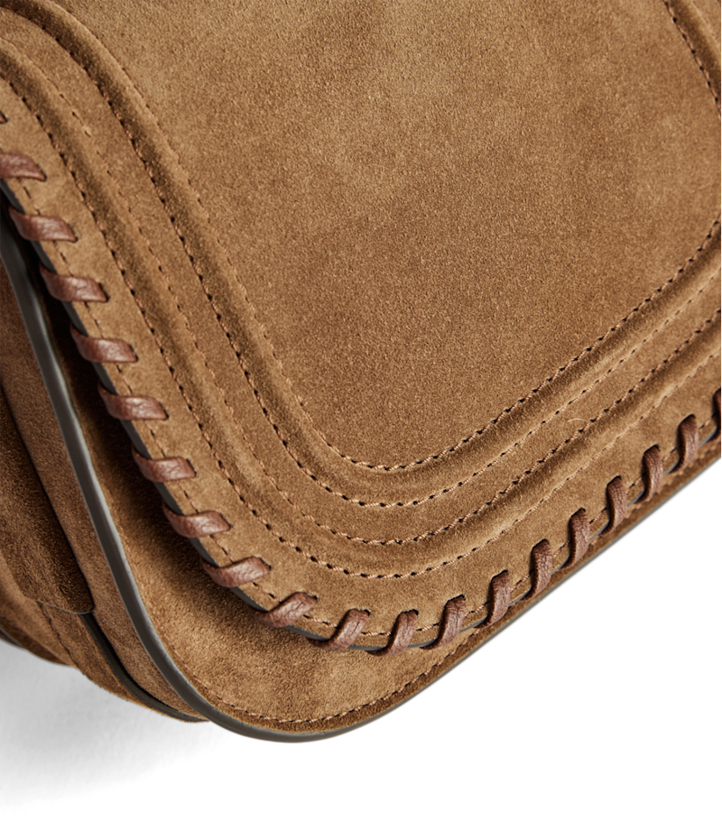RM Williams Nomad Suede Saddle Bag in Cognac-6