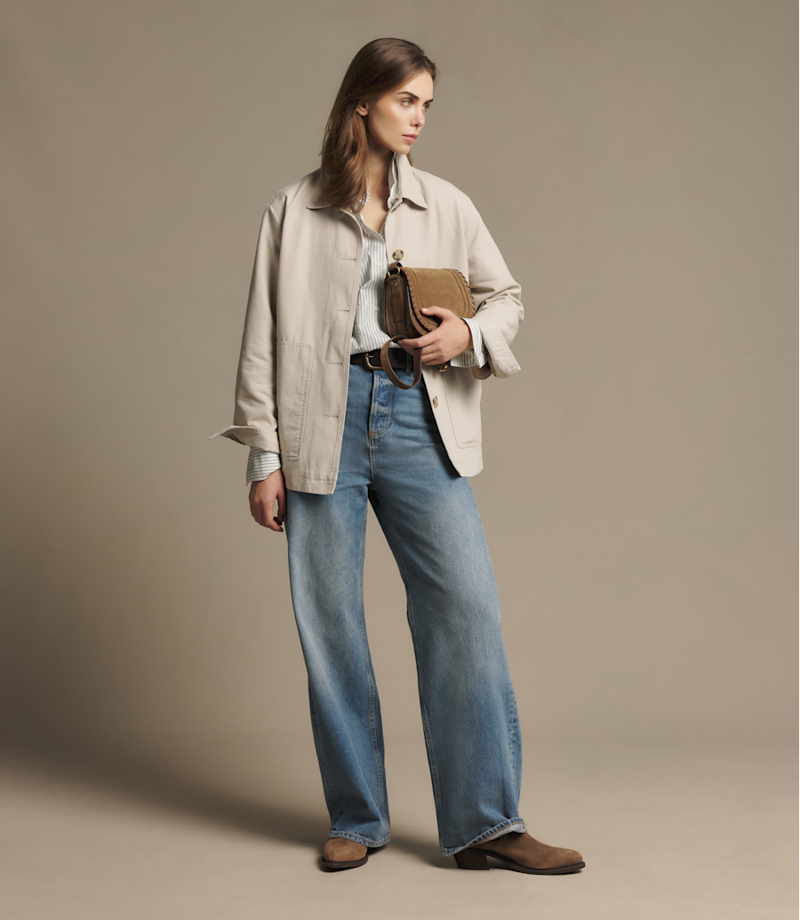 RM Williams Nomad Suede Saddle Bag in Cognac-7