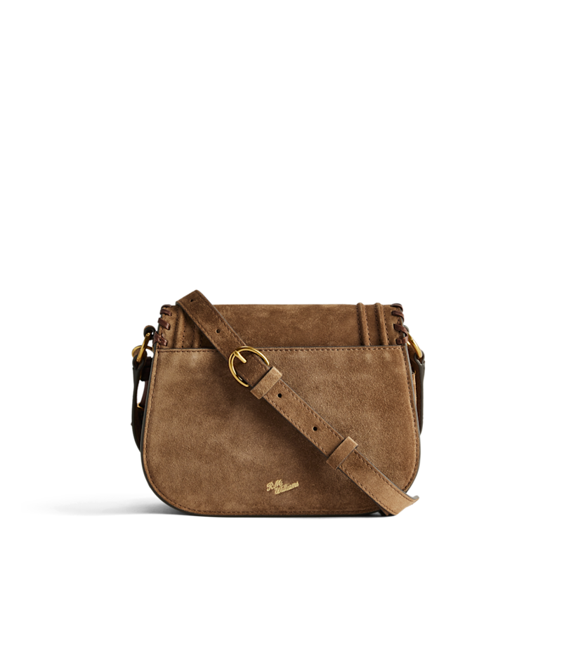 RM Williams Nomad Suede Saddle Bag in Cognac-3