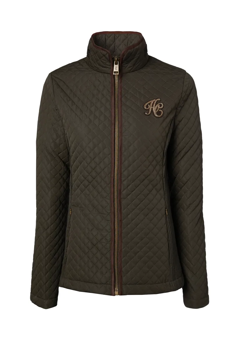 Holland Cooper Cambridge Quilted Jacket Dark Olive-1
