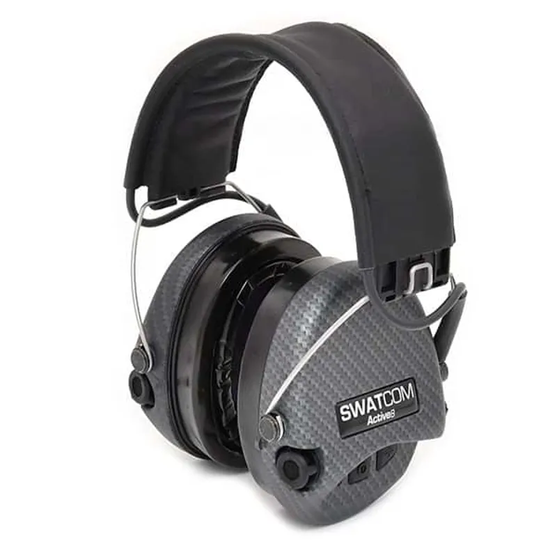 SWATCOM Active 8 Electronic Ear Defenders Carbon Fibre