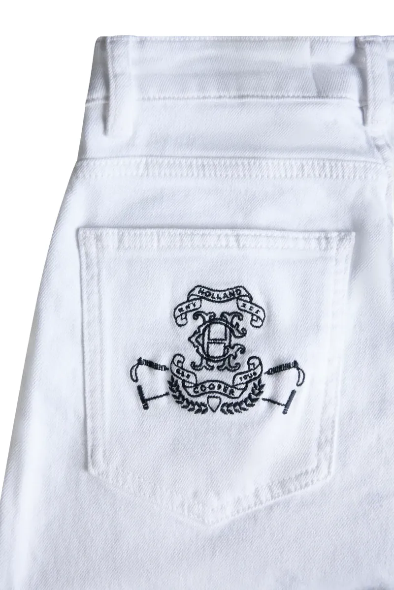 Holland Cooper Chantilly Slim Jean in White-7