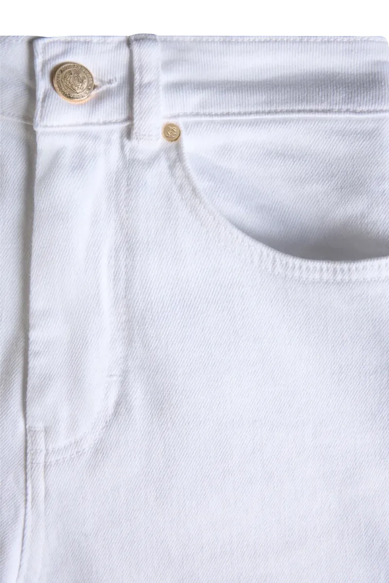 Holland Cooper Chantilly Slim Jean in White-5