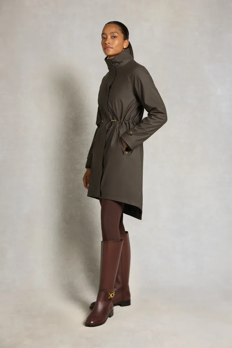 Holland Cooper Chartwell Waterproof Parka in Chocolate-3