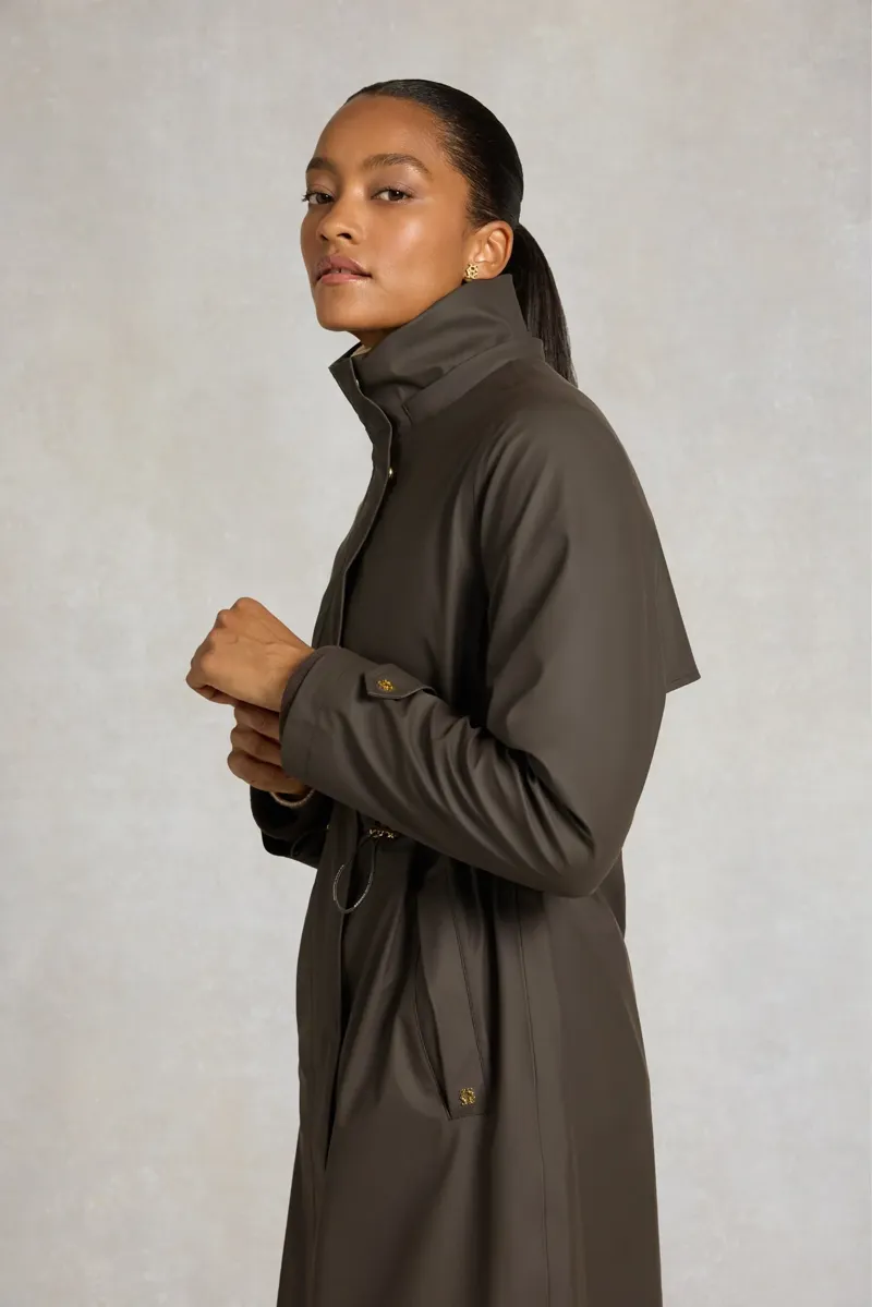 Holland Cooper Chartwell Waterproof Parka in Chocolate-2