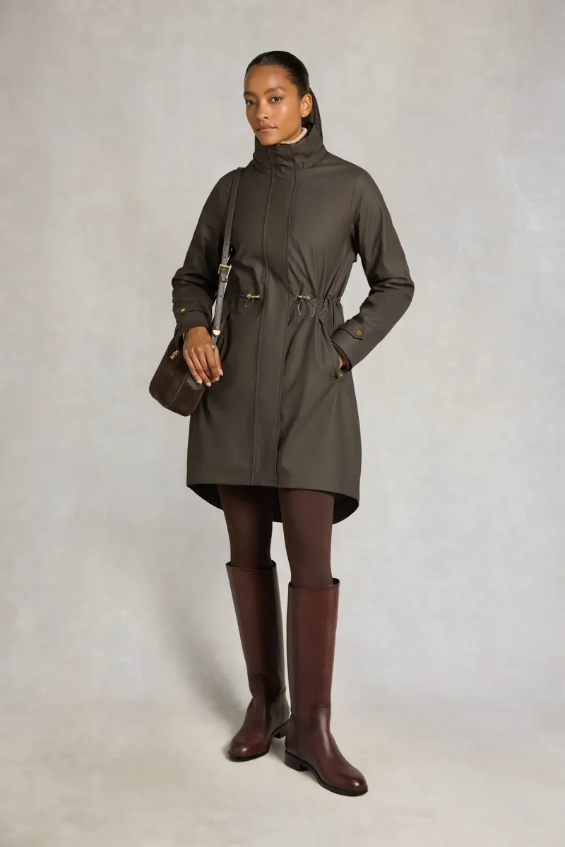 Holland Cooper Chartwell Waterproof Parka in Chocolate-4