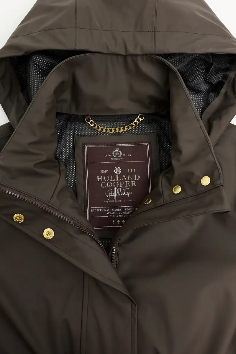 Holland Cooper Chartwell Waterproof Parka in Chocolate-8