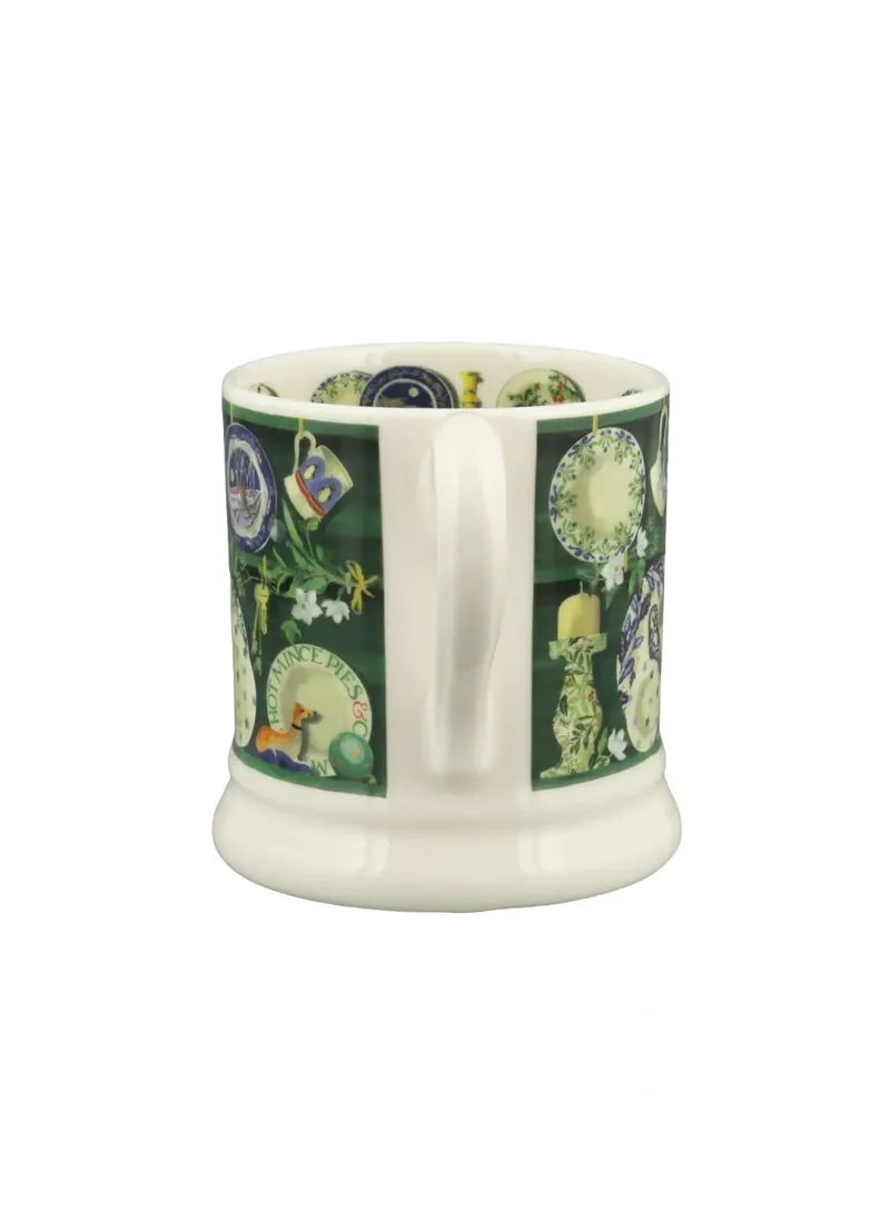Emma Bridgewater Green Christmas Dresser 1/2 Pint Mug-3