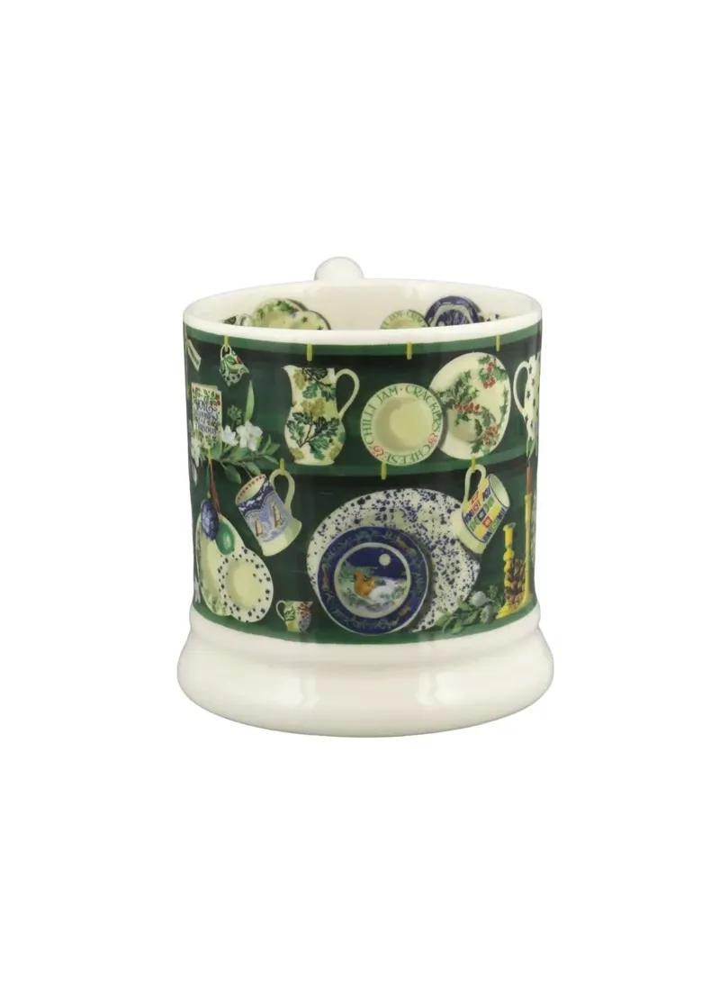 Emma Bridgewater Green Christmas Dresser 1/2 Pint Mug-2
