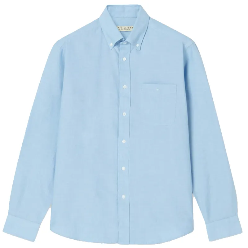 RM Williams Collins Button Down Shirt Light Blue