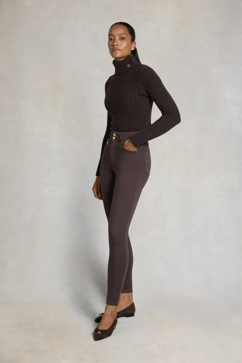 Holland Cooper Contour Skinny Jeans in Bournville-2