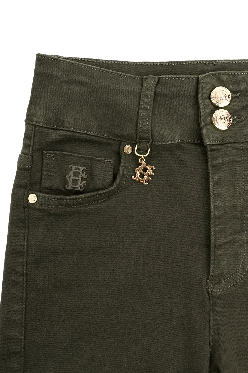 Holland Cooper Countour Skinny Jeans in Dark Pine-6