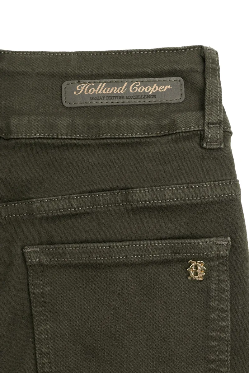 Holland Cooper Countour Skinny Jeans in Dark Pine-7
