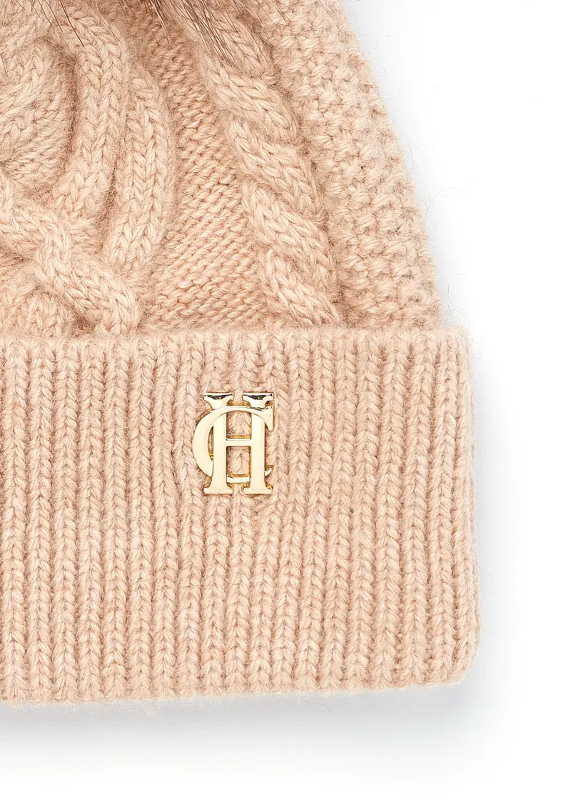 Holland Cooper Cortina Bobble Hat Camel Champagne-2