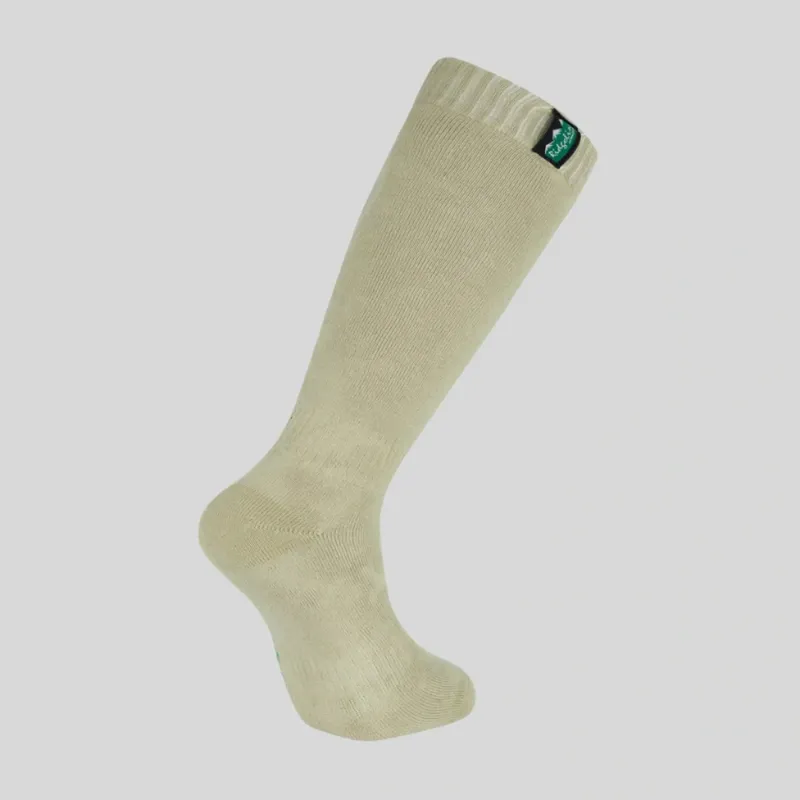 Ridgeline Cotton Work Sock Full Length in Olive Multi-1