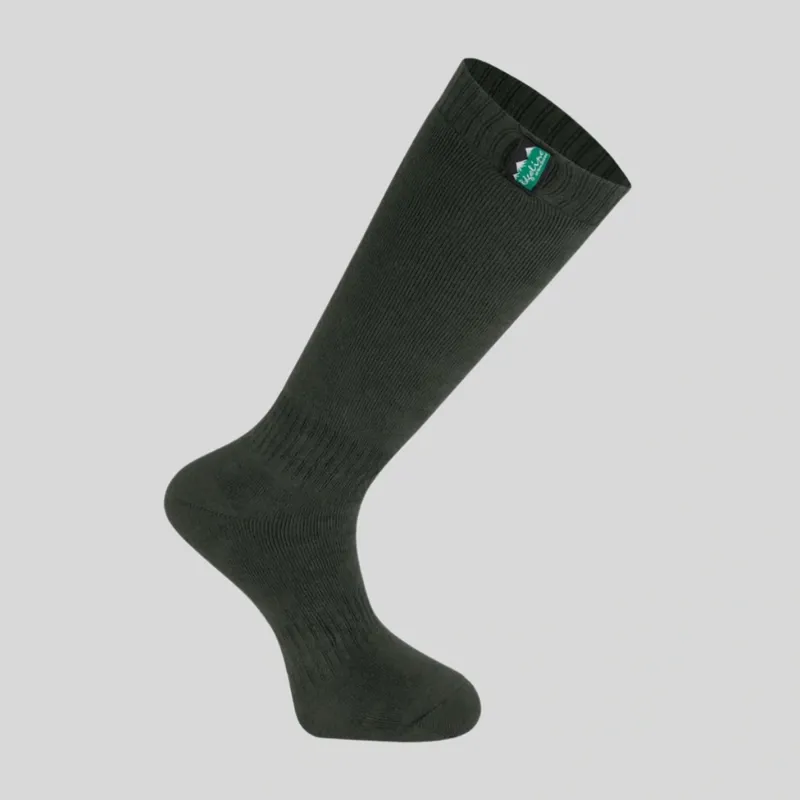 Ridgeline Cotton Work Sock Full Length in Olive Multi-3