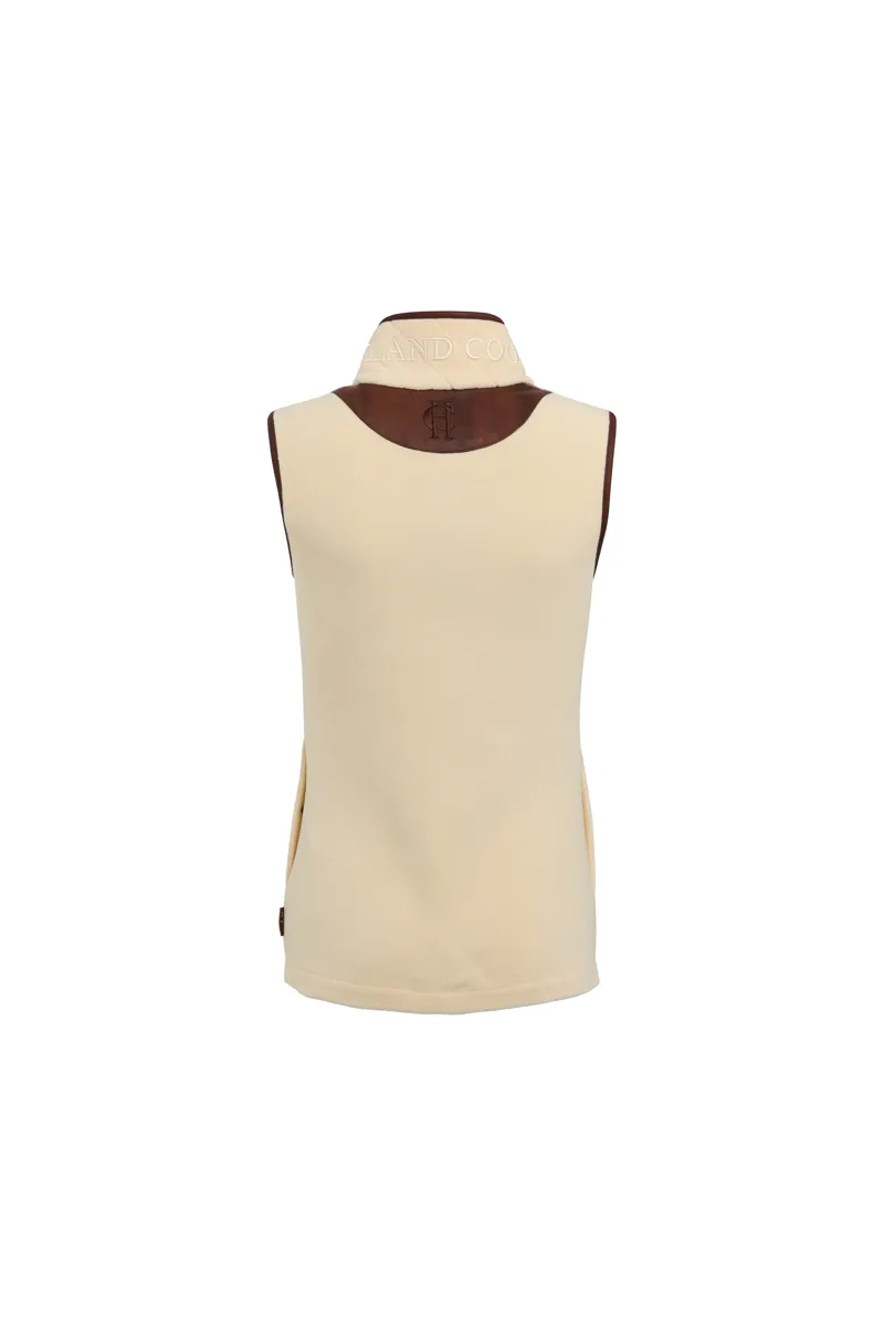 Holland Cooper Country Fleece Gilet Cream-2