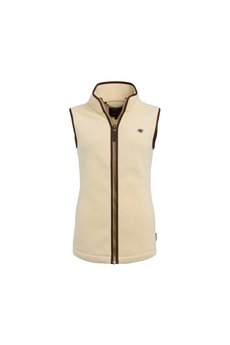 Holland Cooper Country Fleece Gilet Cream-1