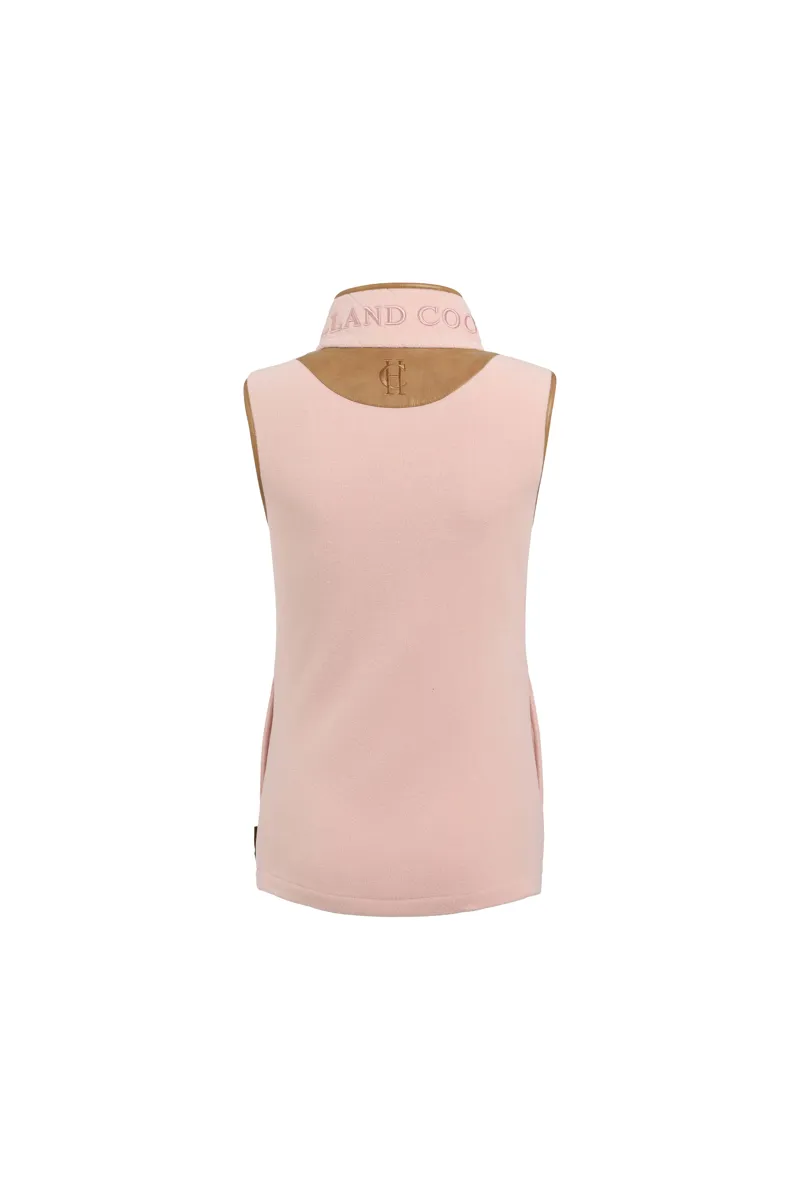 Holland Cooper Country Fleece Gilet Soft Pink-2