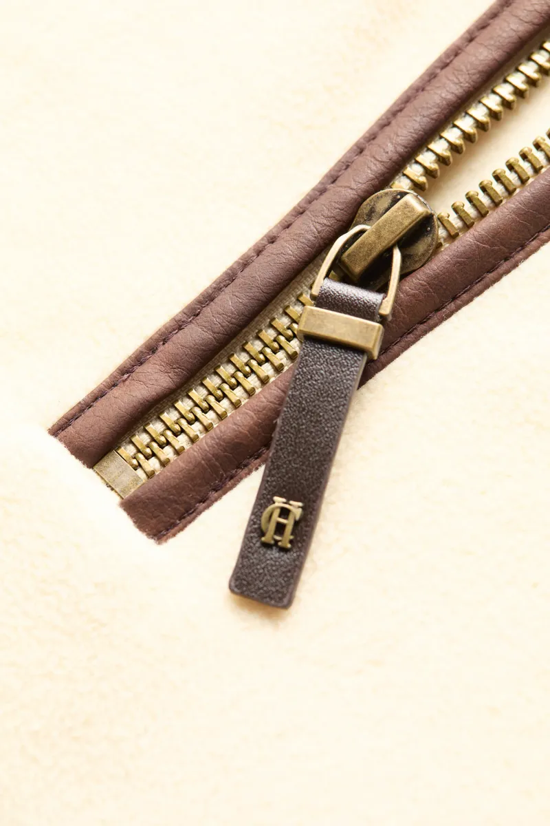 Holland Cooper Country Fleece Half Zip Cream-10