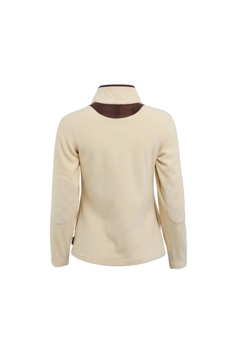 Holland Cooper Country Fleece Half Zip Cream-2