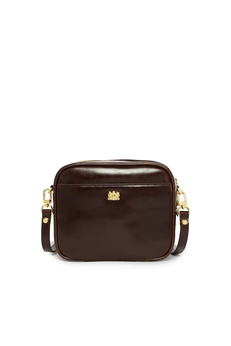 Holland Cooper Country Camera Bag in Chestnut Leather-2